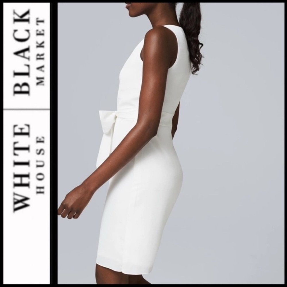 White House Black Market White Dress